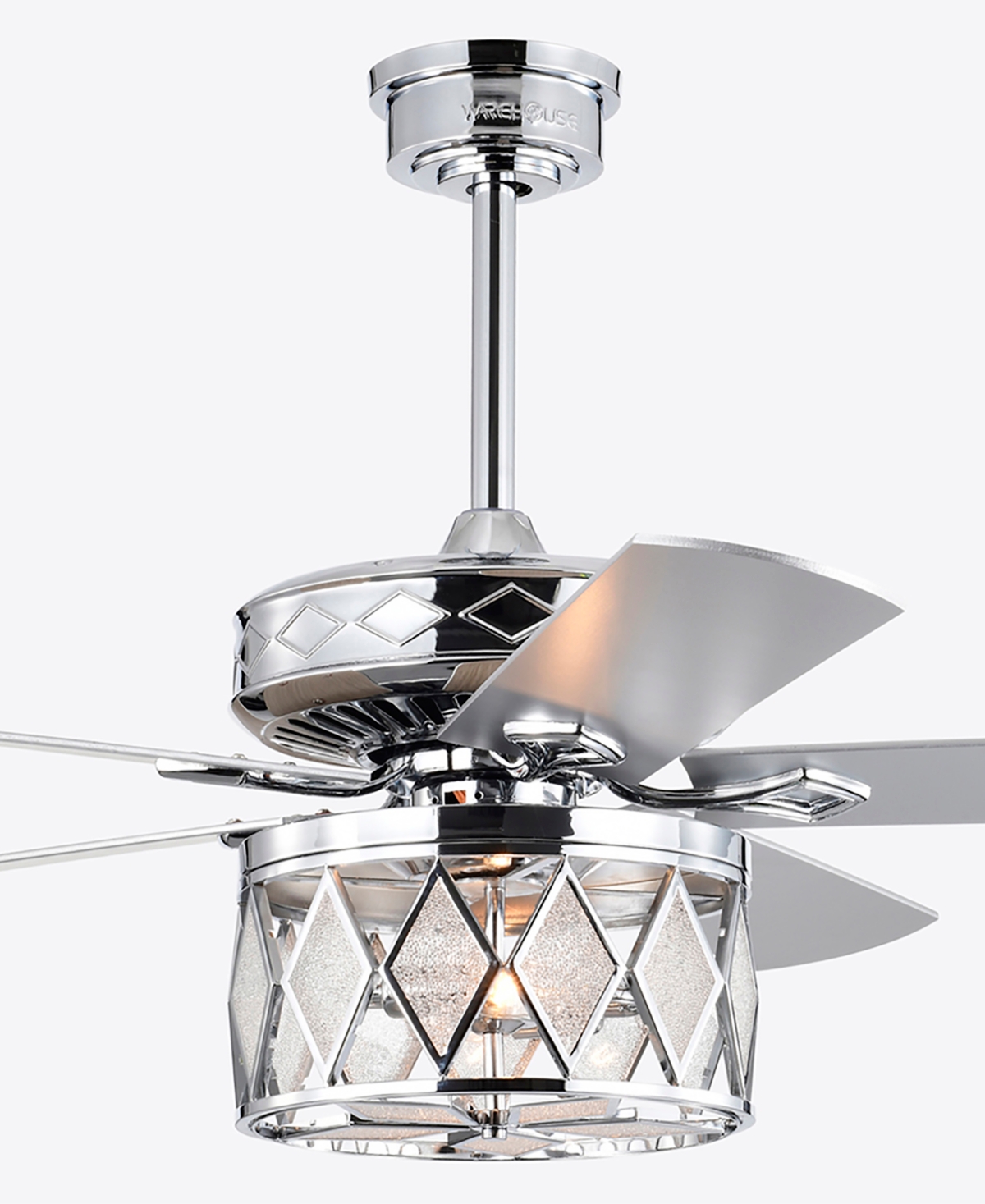 Home Accessories 52" Cadella 2-light Indoor Ceiling Fan With Light Kit And Remote In Chrome