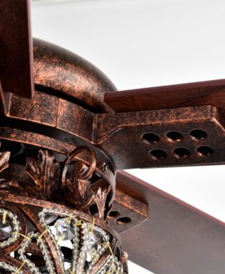 52" Laylani 2-Light Indoor Ceiling Fan with Light Kit and Remote