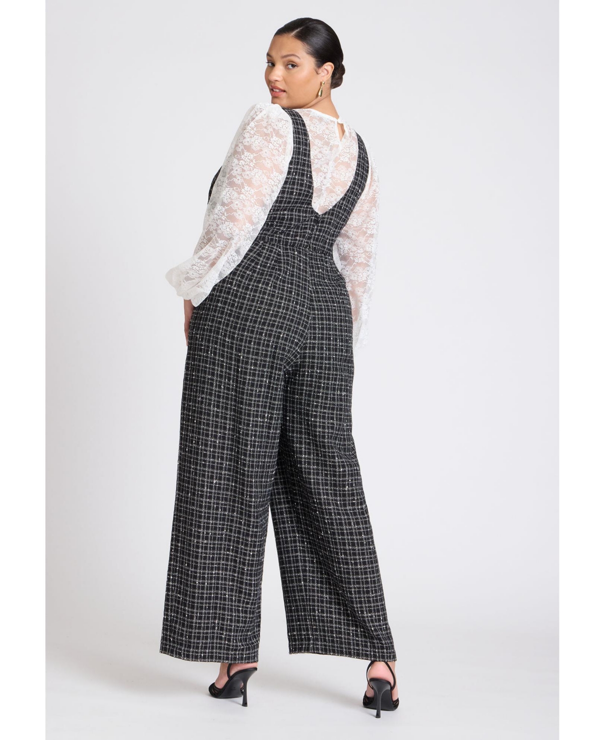 Eloquii Plus Size Tweed Jumpsuit