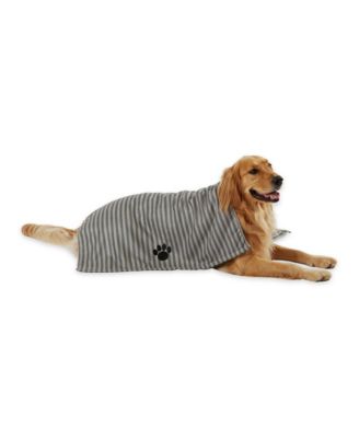Microfiber Stripe Paw Pet Towel 41x23.5-inch