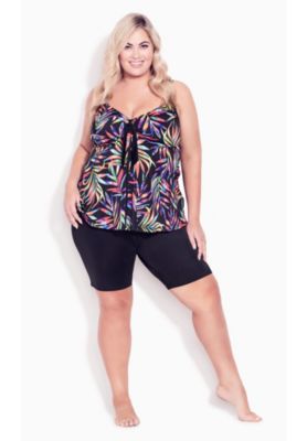 Women's Fly Away Print Tankini Top