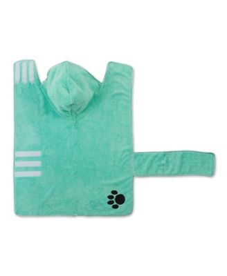 Bone Dry Terry Microfiber Pet Robe Embroidered Paw Print