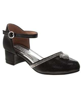 Little Girls Low Heeled Dress Shoes. (Little Kids/Big Kids)