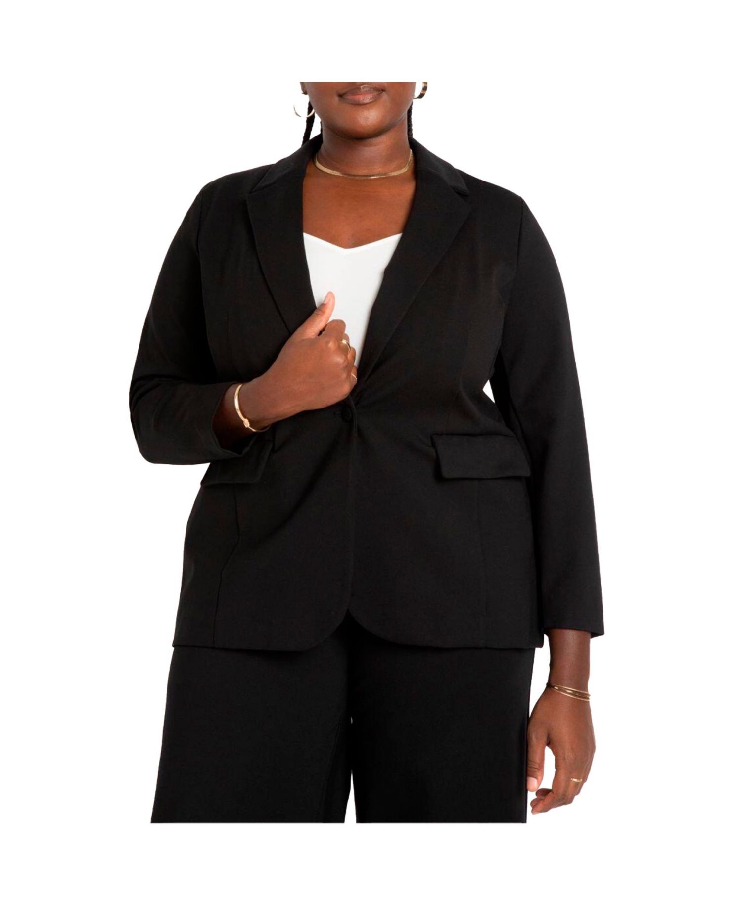 Women's The Ultimate Stretch Long One Button Blazer