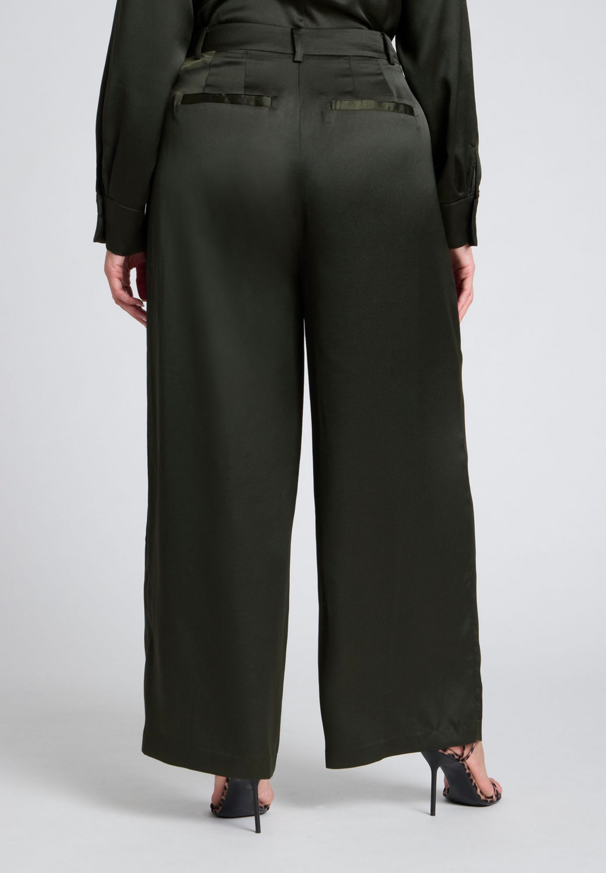 Eloquii Plus Size Satin Trouser