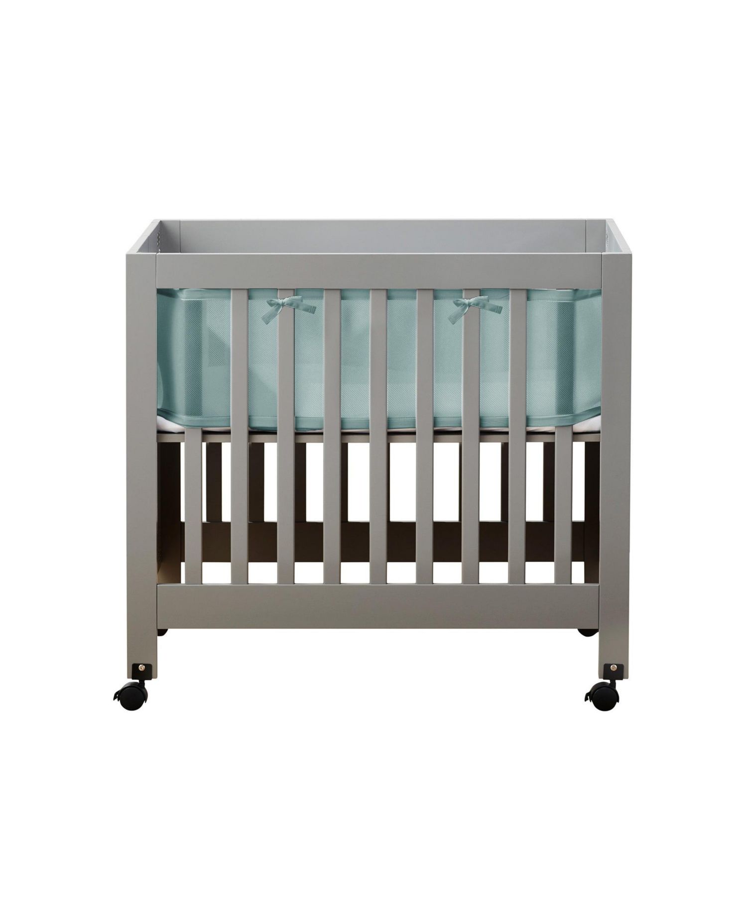 Breathable Mesh Liner for Mini Cribs, Deluxe 4mm Mesh