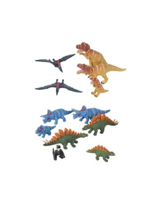 Nature Tube Dinosaur Family Figurines, 12 Pieces
