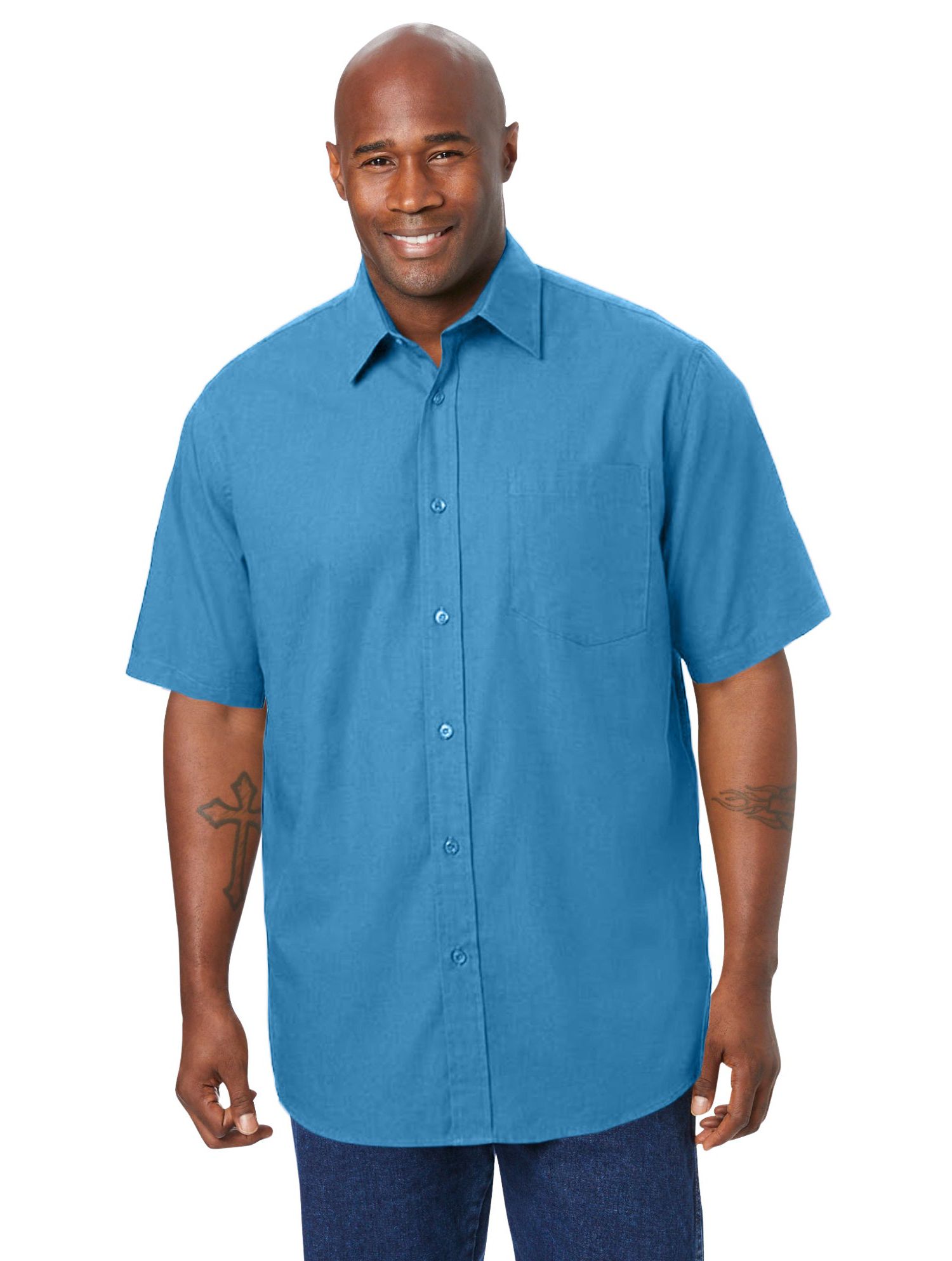 Men's Short Sleeve Wrinkle-Free Sport Shirt