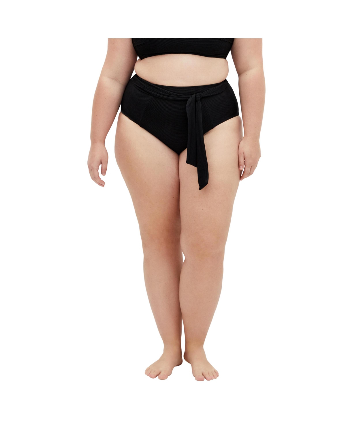 Plus Size Seville Hi Waist Bikini - Black