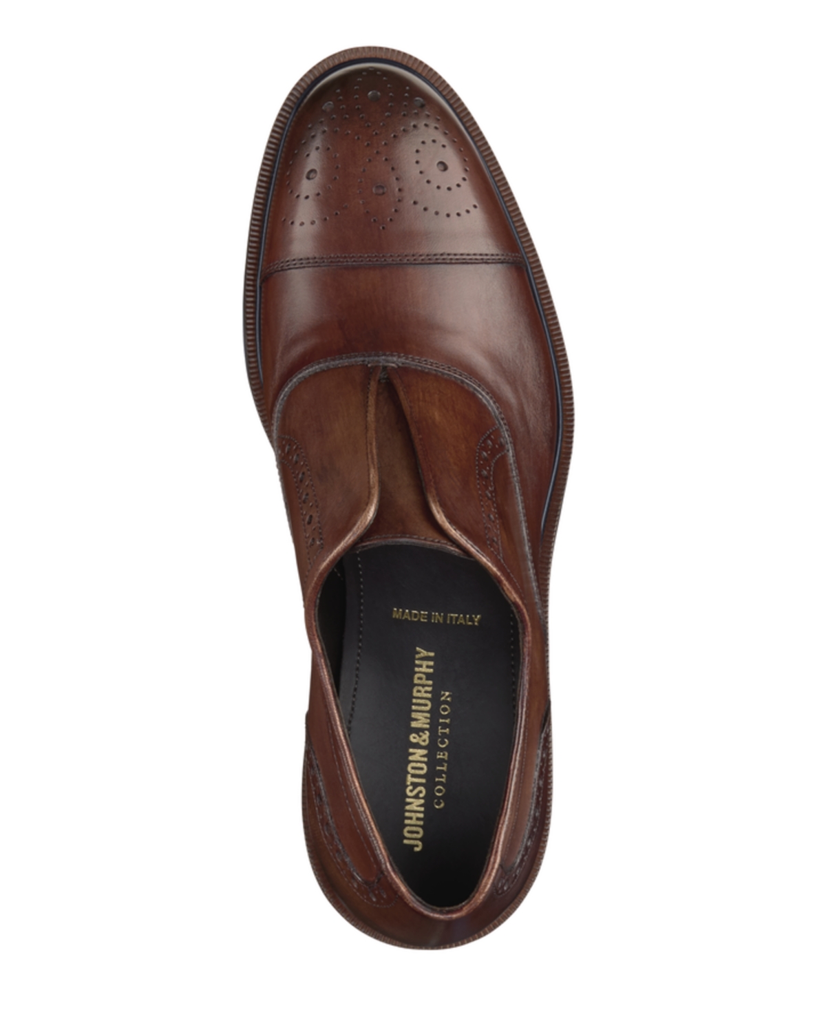 Johnston & Murphy Men's Hartley Laceless Cap Toe Shoe