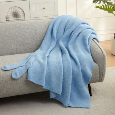 Cozy Potato - Blanket with Socks - Calm Blue