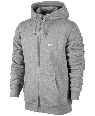Nike Men's Classic Fleece Full-Zip Hoodie - Hoodies & Sweatshirts - Men ...