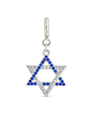 Cubic Zirconia Star of David Charms