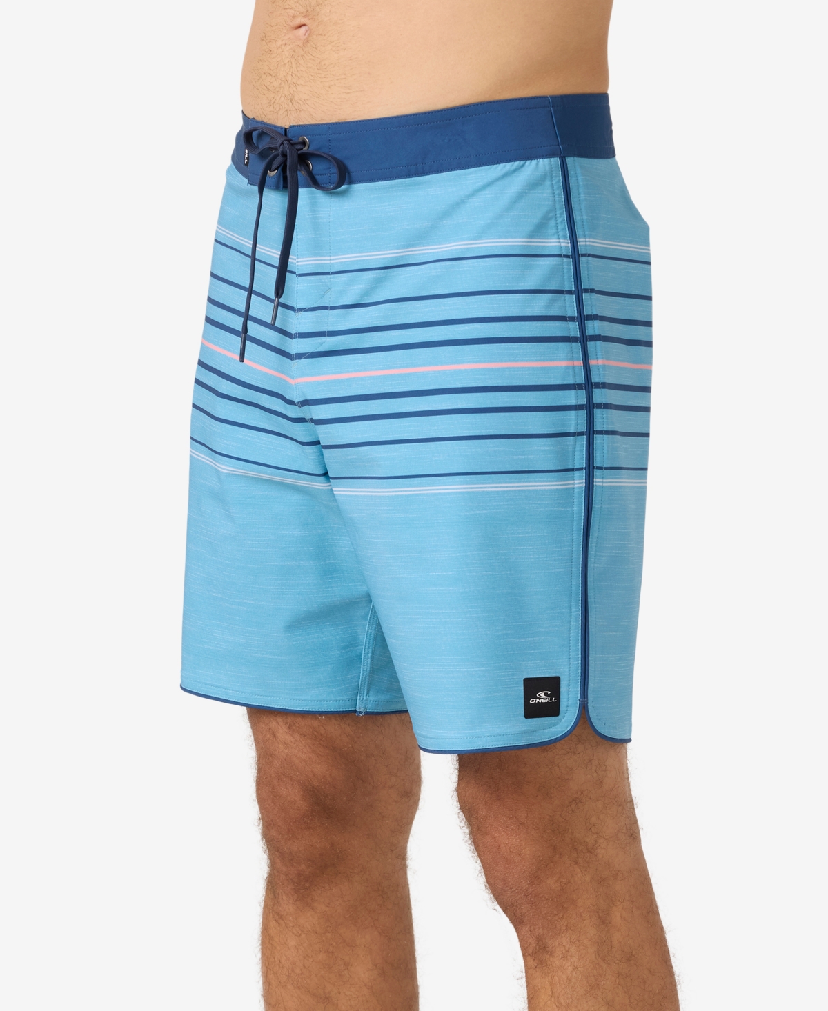 O'neill Hyperfreak Heat Stripe Swim Trunks In Blue Fade