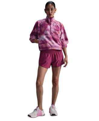 Nike - Women's Therma-FIT Oversized 1/2-Zip Fleece Printed Top