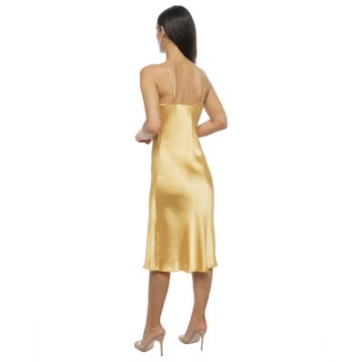 Women's Satin Midi Slip Dress