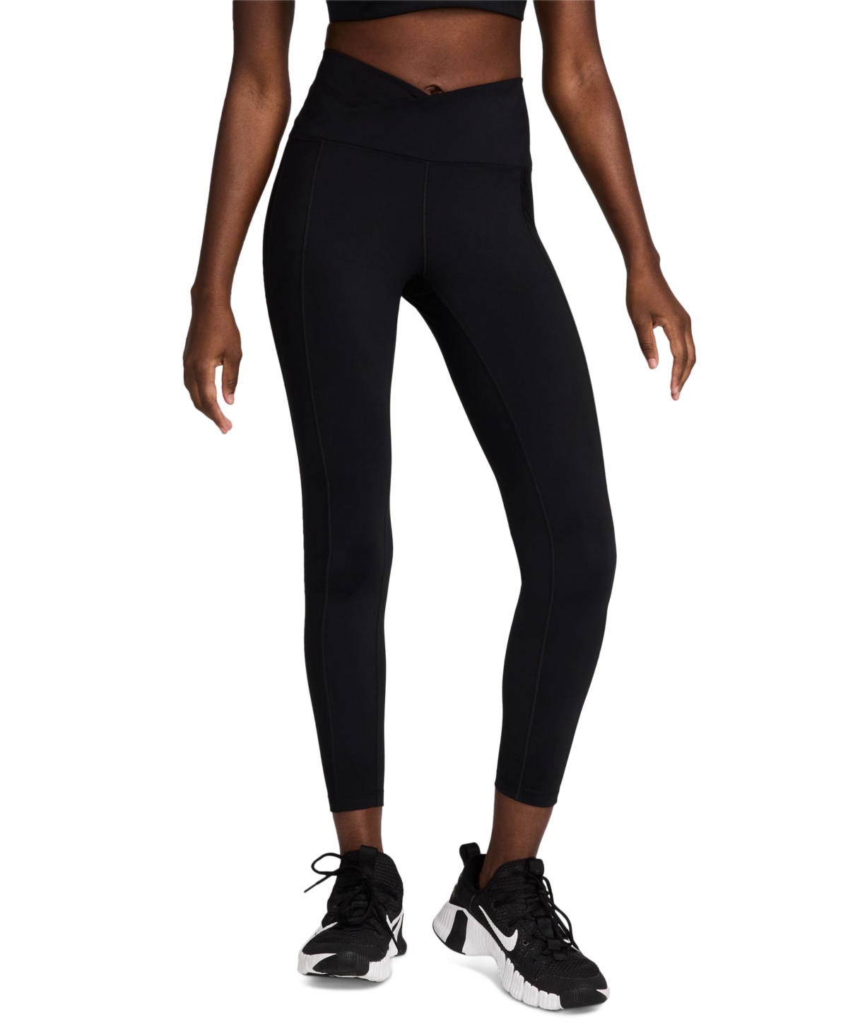 Nike One Wrap Women's High-Waisted 7/8 Leggings -cool Grey