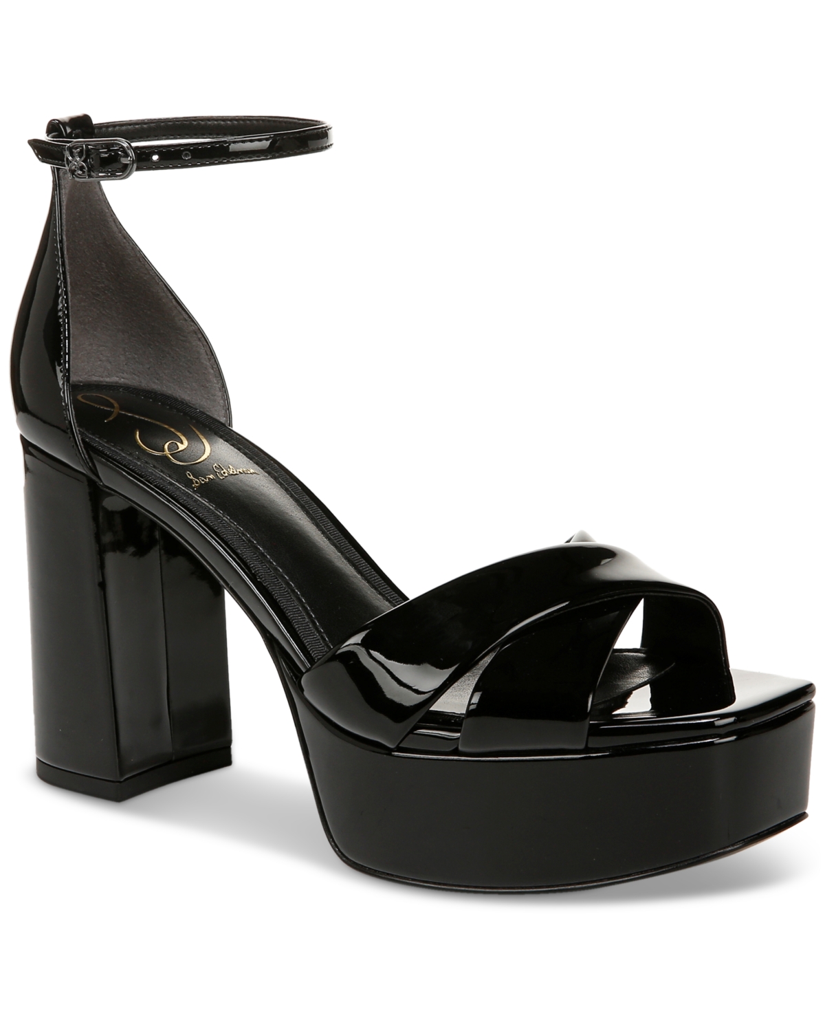 Sam Edelman Jullian Platform Heel Black Patent In Black