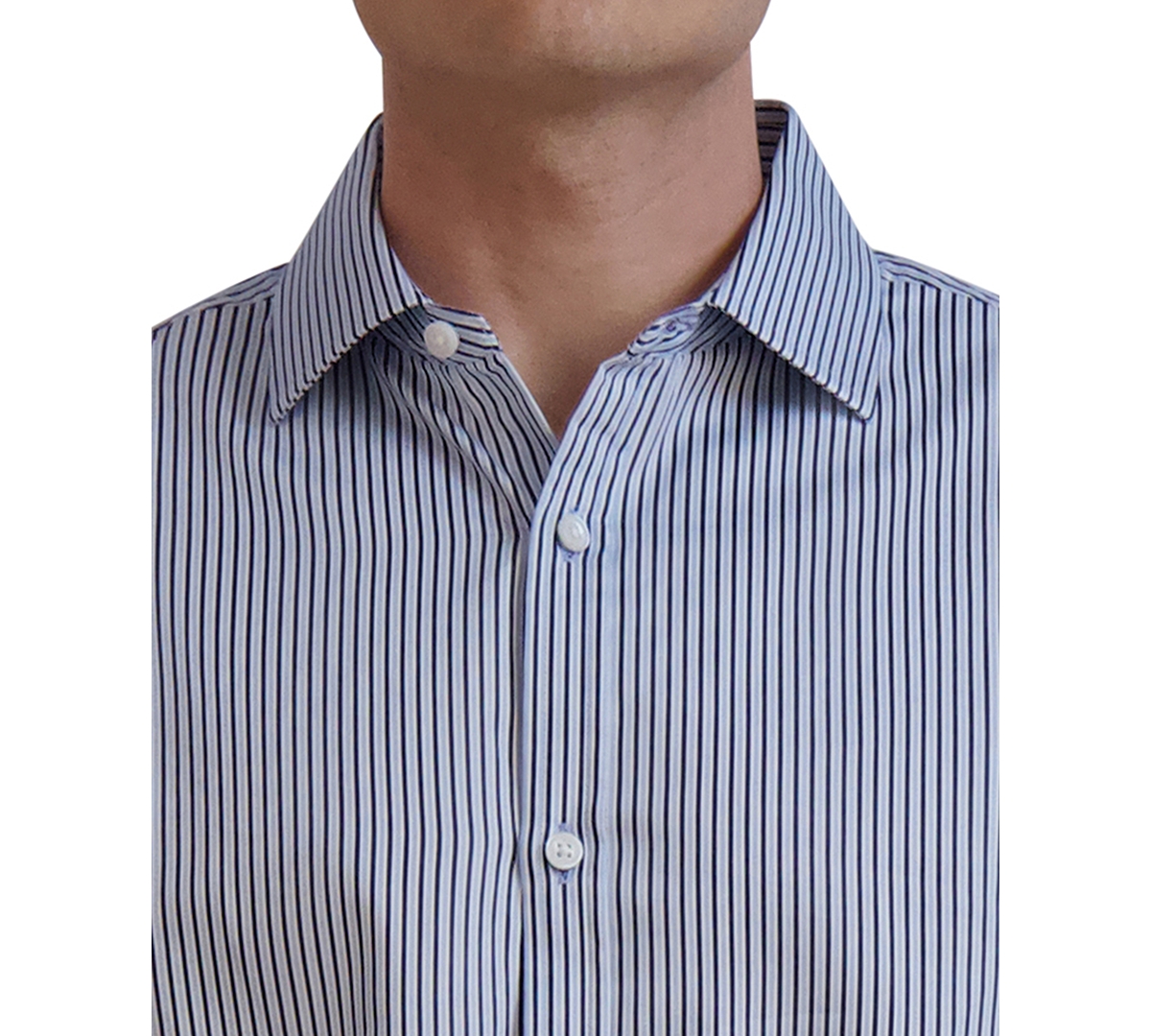 Karl Lagerfeld Men's Slim-fit Stripe Dress Shirt In Blue Multi