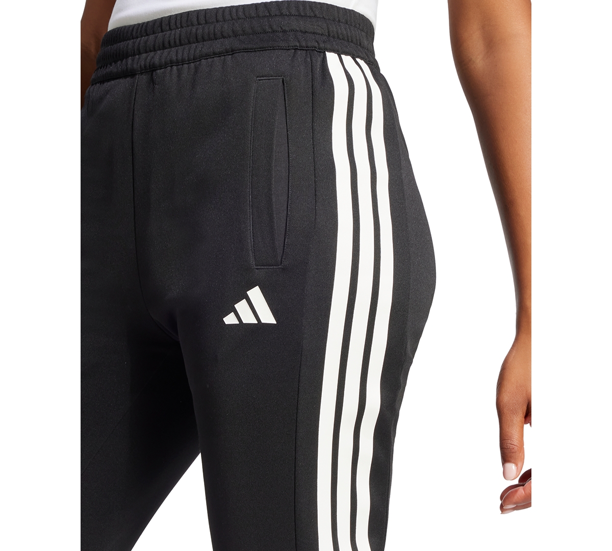Adidas Originals Adidas Iconic 3-stripes Flared Sweatpants In Black