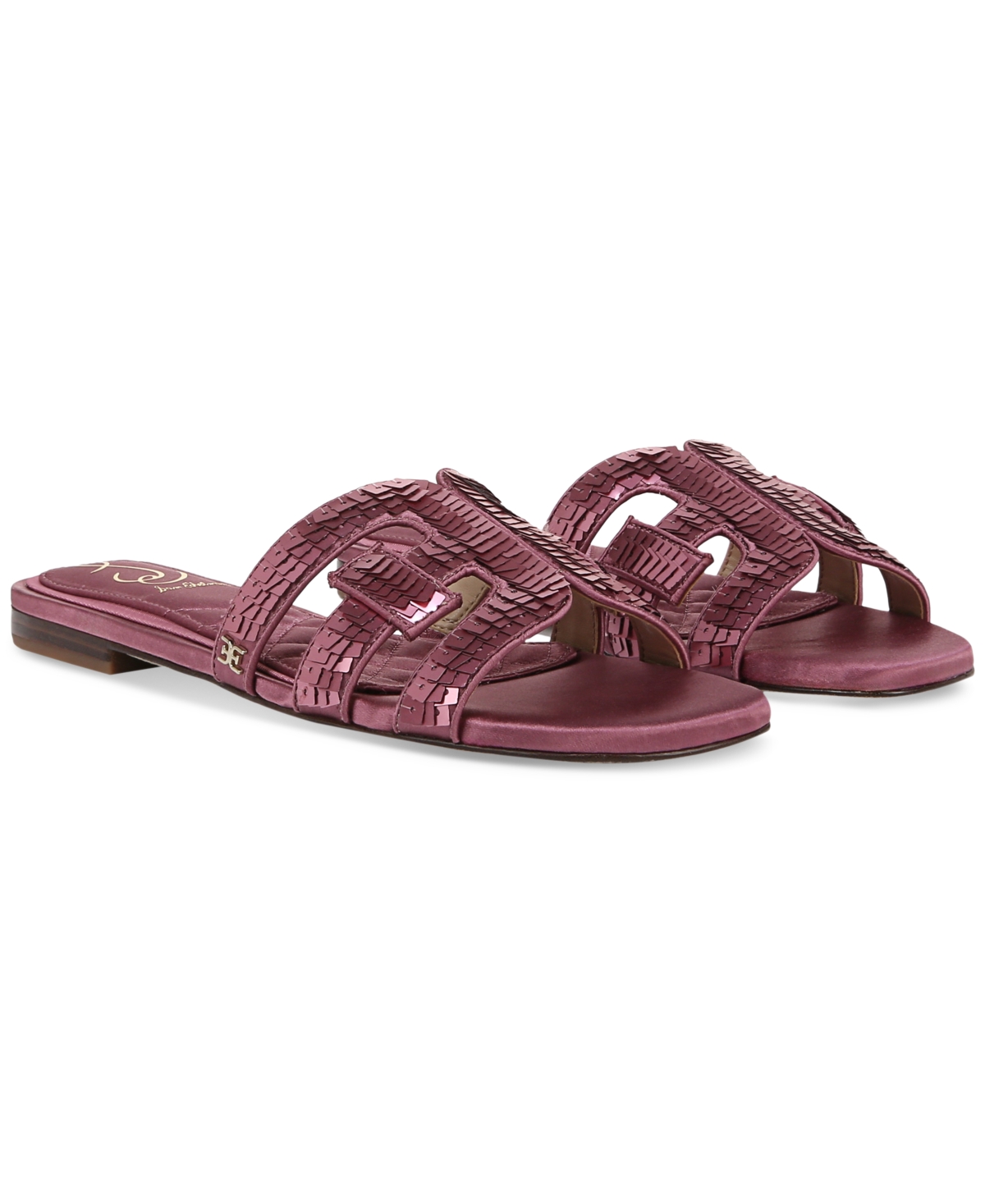 Sam Edelman Bay Glamour Slide Sandal Elderberry Fabric In Elderberry