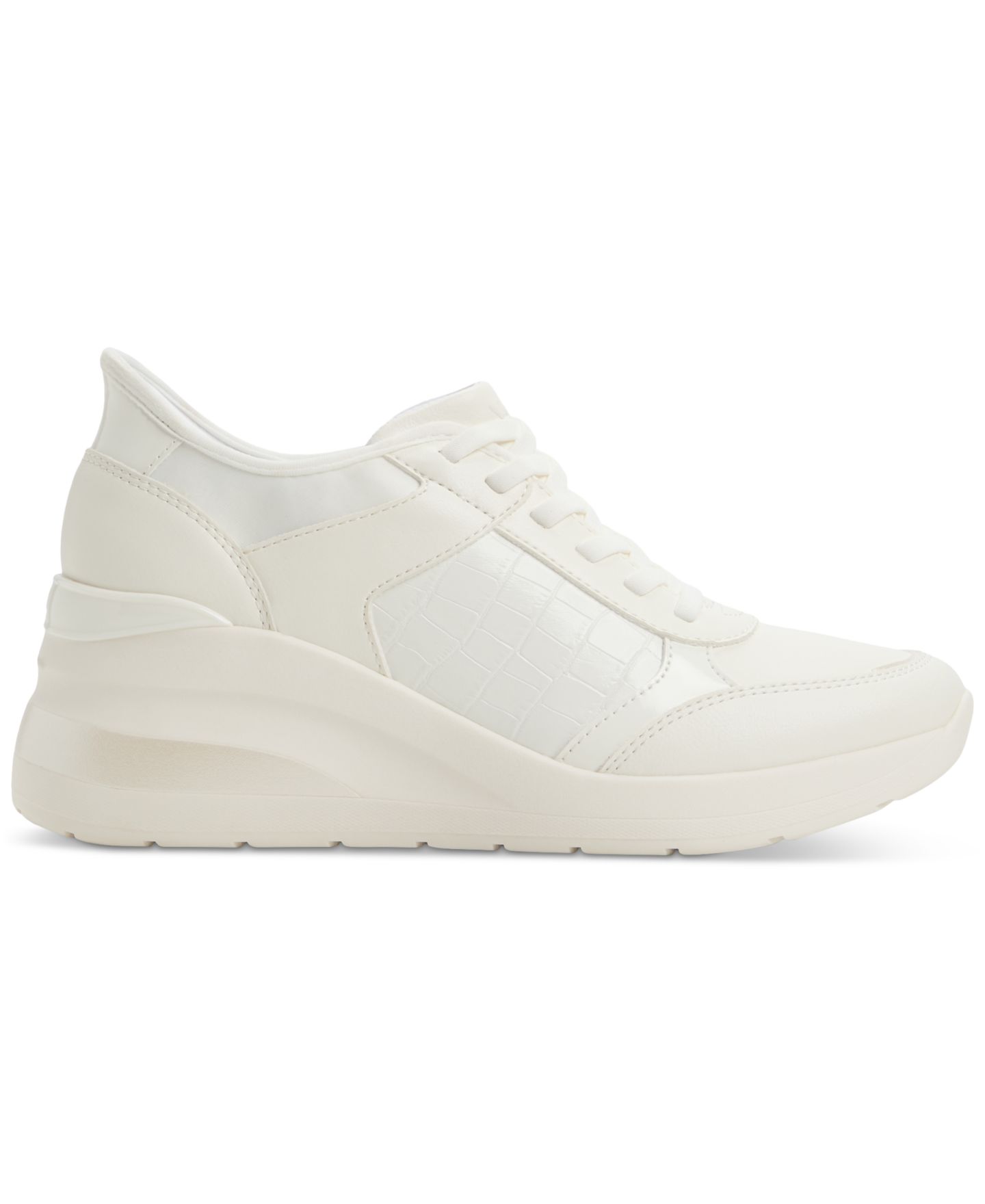 Женские кроссовки ALDO Iconistep Lace-Up Wedge Jogger, цвет: Белый — фото 2