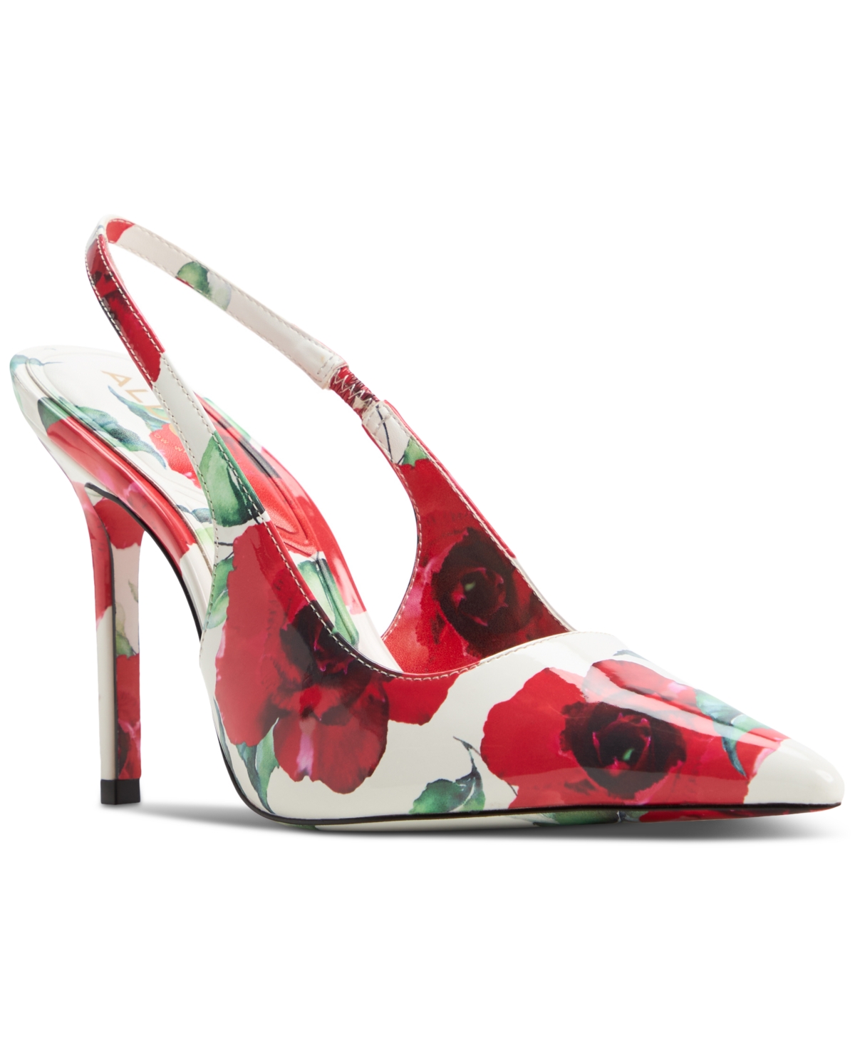 Women's Lovebloom Pointed-Toe Slingback Pumps - Patent Multi