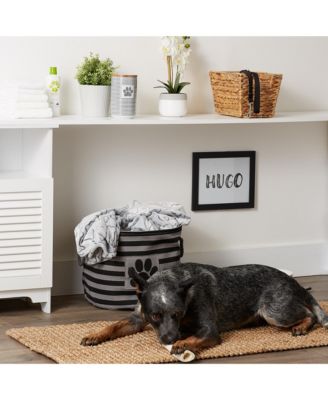 Collapsible Pet Storage Bin Stripe/Paw Patch