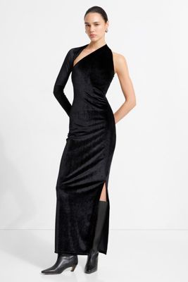 Women's Manhattan Velvet Slit Gown