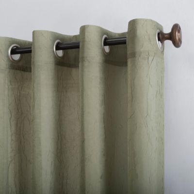 Crushed Sheer Voile Grommet Curtain Panel