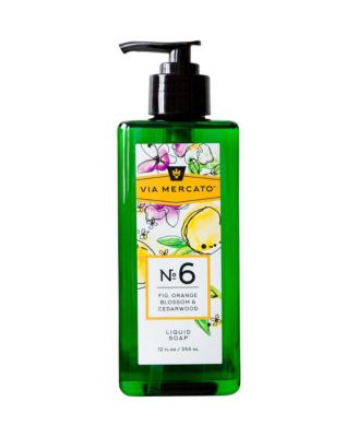 European Soaps Via Mercato Liquid Hand Soap 12 Fl Oz No 6 - Fig Orange Blossom Cedarwood - Fig orange blossom cedarwood 22$