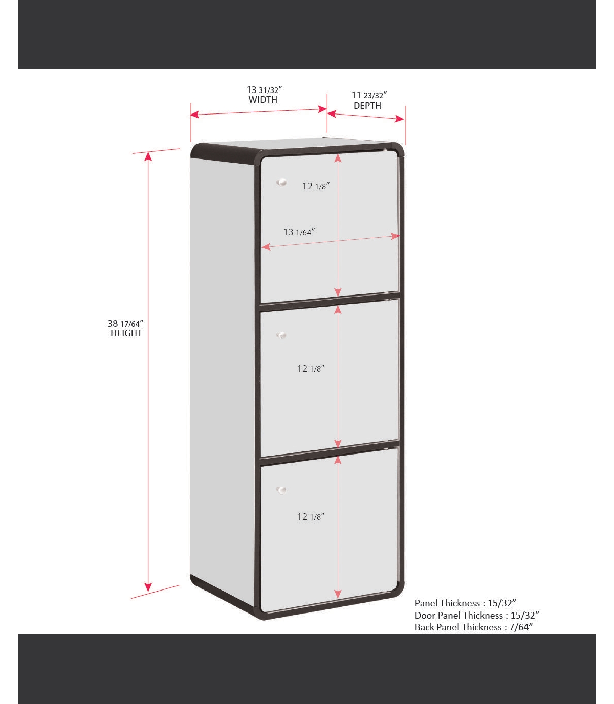 Kings Brand Furniture Dothan Wood -Cubed Closed Bookcase