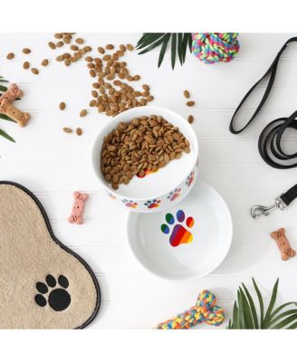 Rainbow Paw Pet Bowl Set/2