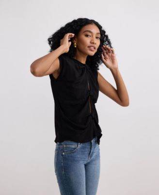 Women's The Knot-so-Basic Top in Black