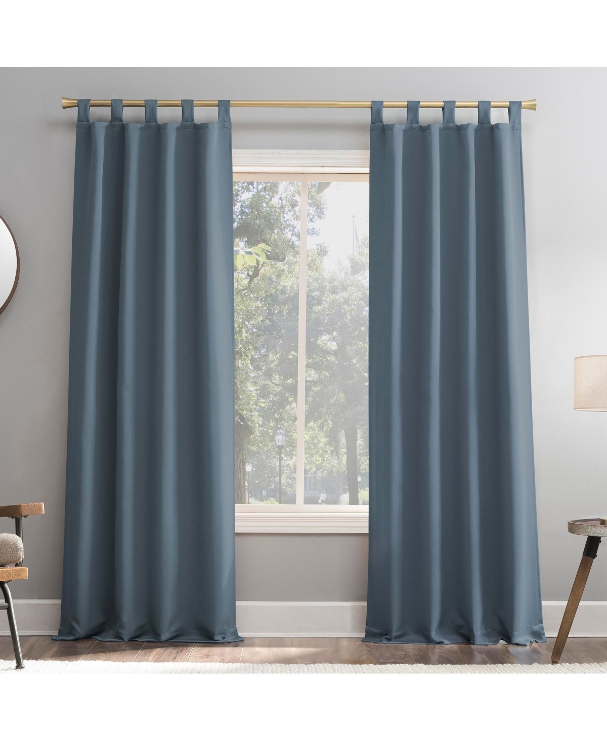 Preston Energy Saving Blackout Tab Top Curtain Panel - Gold