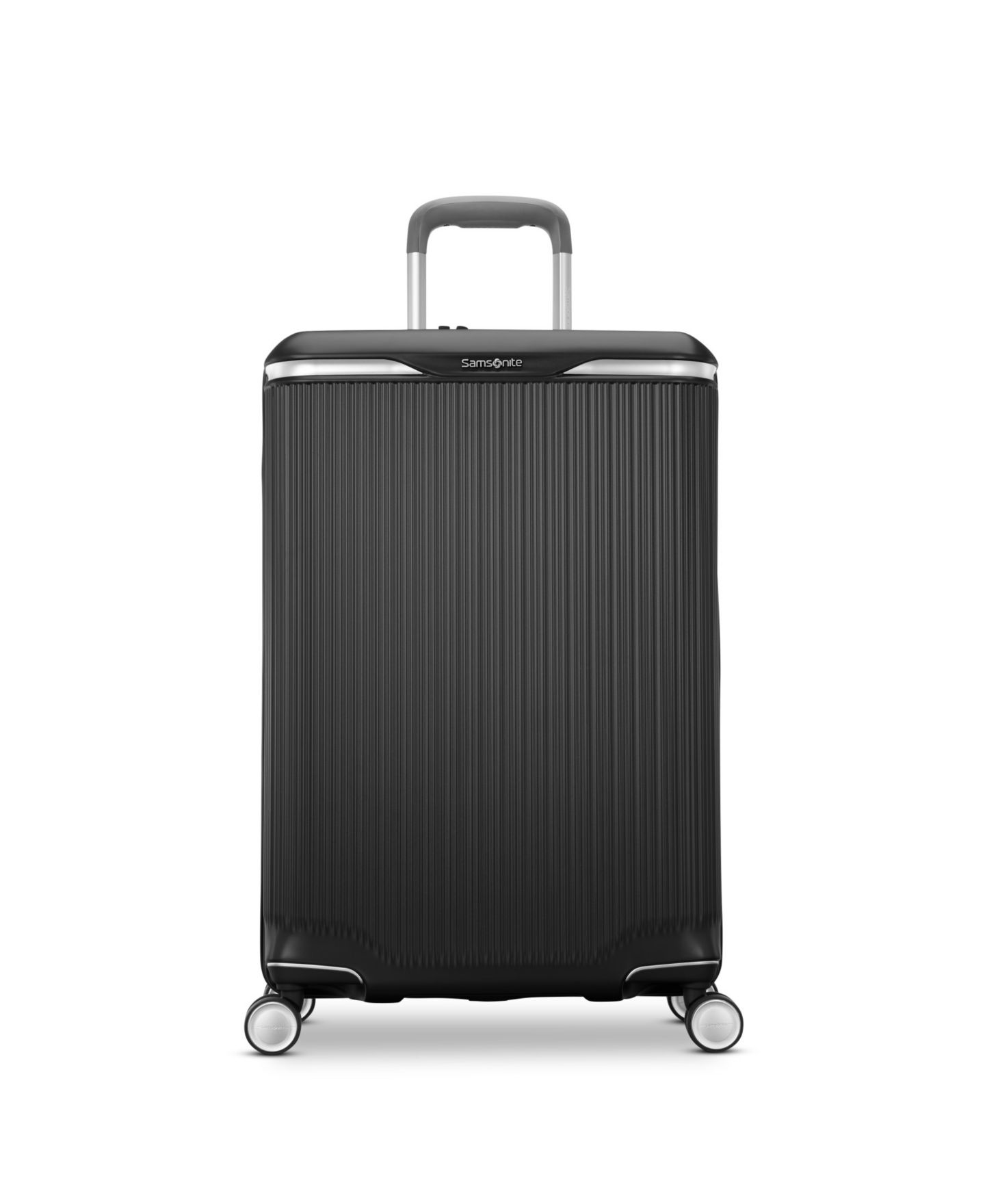Чемодан Samsonite Silhouette 18 Expandable Medium Hardside Check-in Spinner, цвет: Чёрный — фото 2