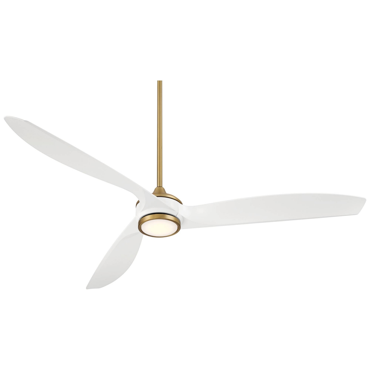 Casa Vieja La Jolla Surf Soft Brass Led Ceiling Fan with Remote