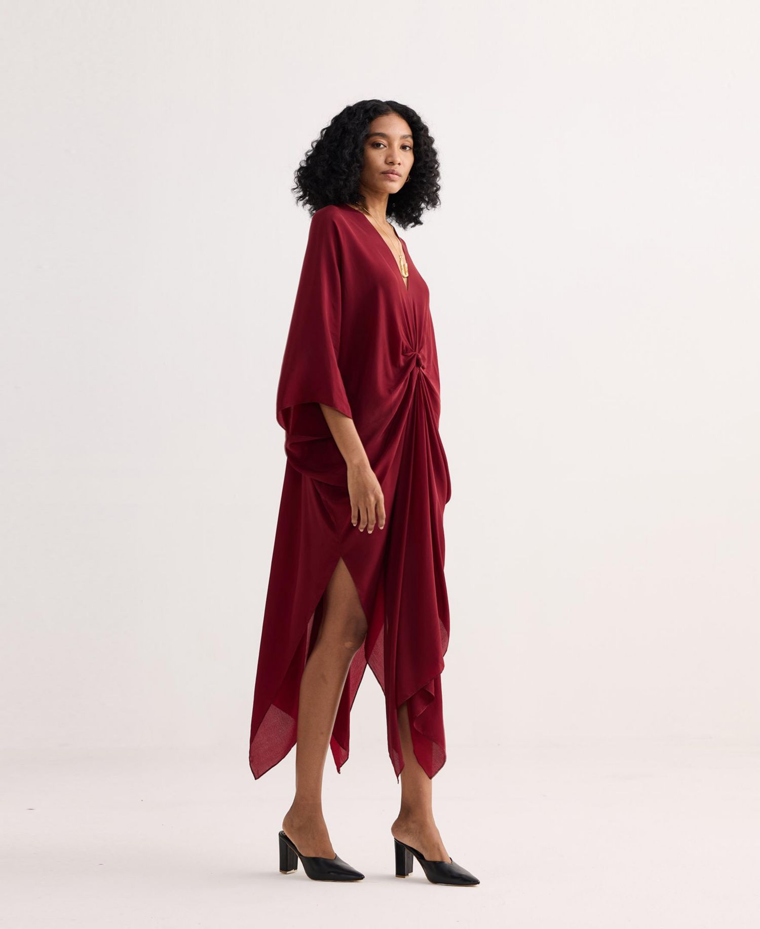 Women's Front twist Kaftan Dress