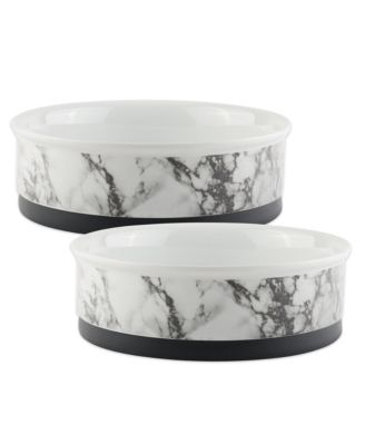 Marble Pet Bowl Set/2