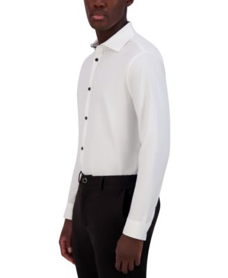 КАРЛ ЛАГЕРФЕЛЬД ПАРИЖ Karl Lagerfeld Paris Мужская приталенная жаккардовая рубашка в мелкую клетку 19890₽