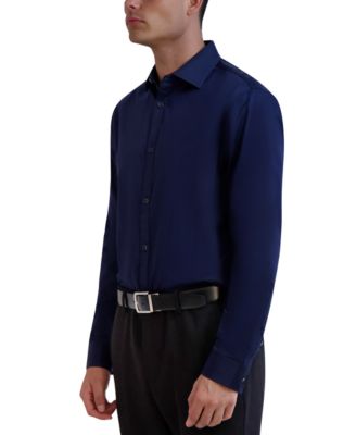 КАРЛ ЛАГЕРФЕЛЬД ПАРИЖ Karl Lagerfeld Paris Мужская приталенная однотонная атласная рубашка 19890₽