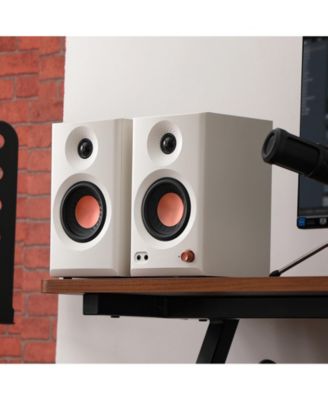 Hi-Res Audio Certified Monitor Speakers, Bluetooth V5.4 Active Bookshelf Speakers, 2.0 Computer Speaker (Pair)