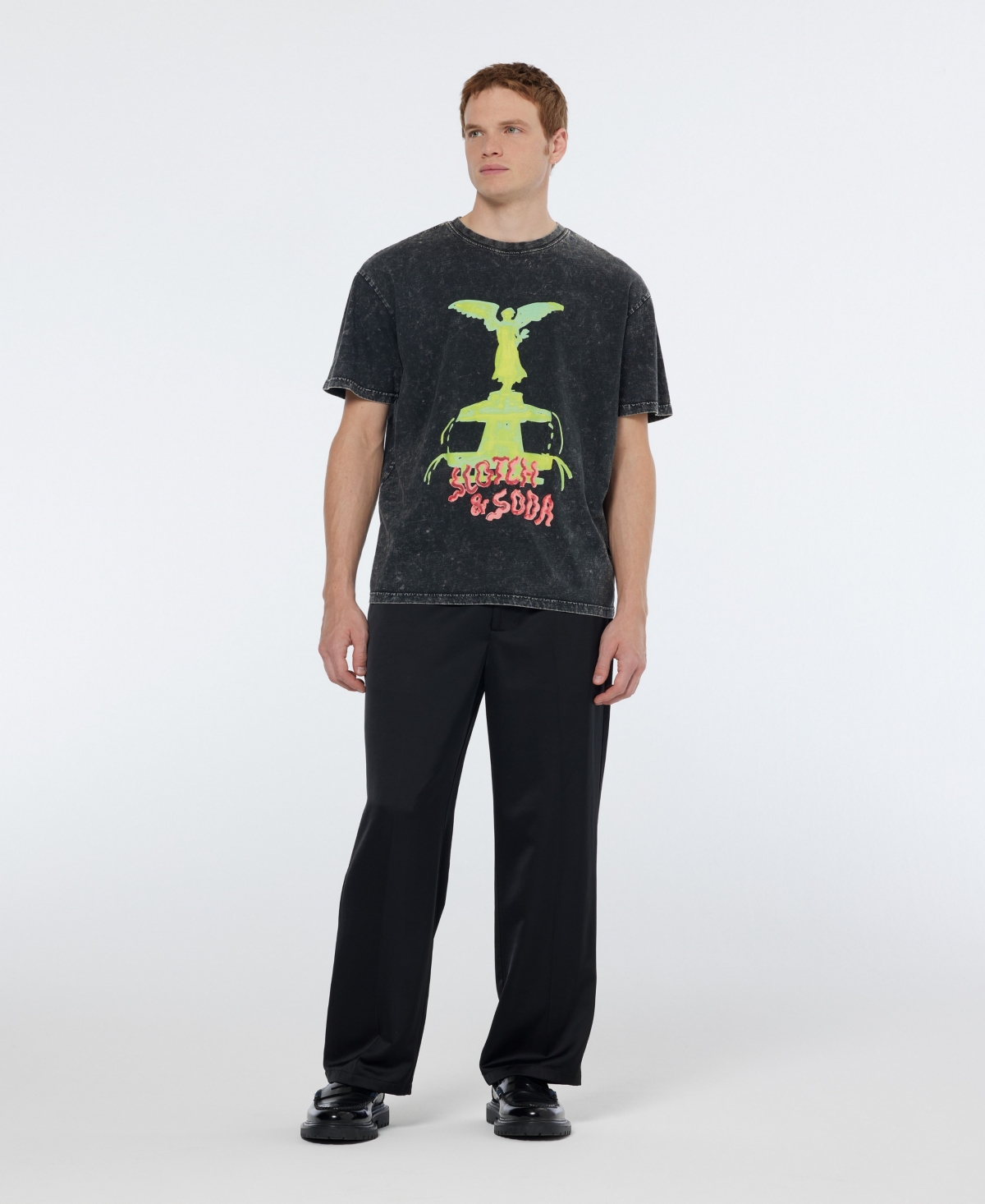 Scotch & Soda Men's Relaxed-fit Graphic T-shirt In Black