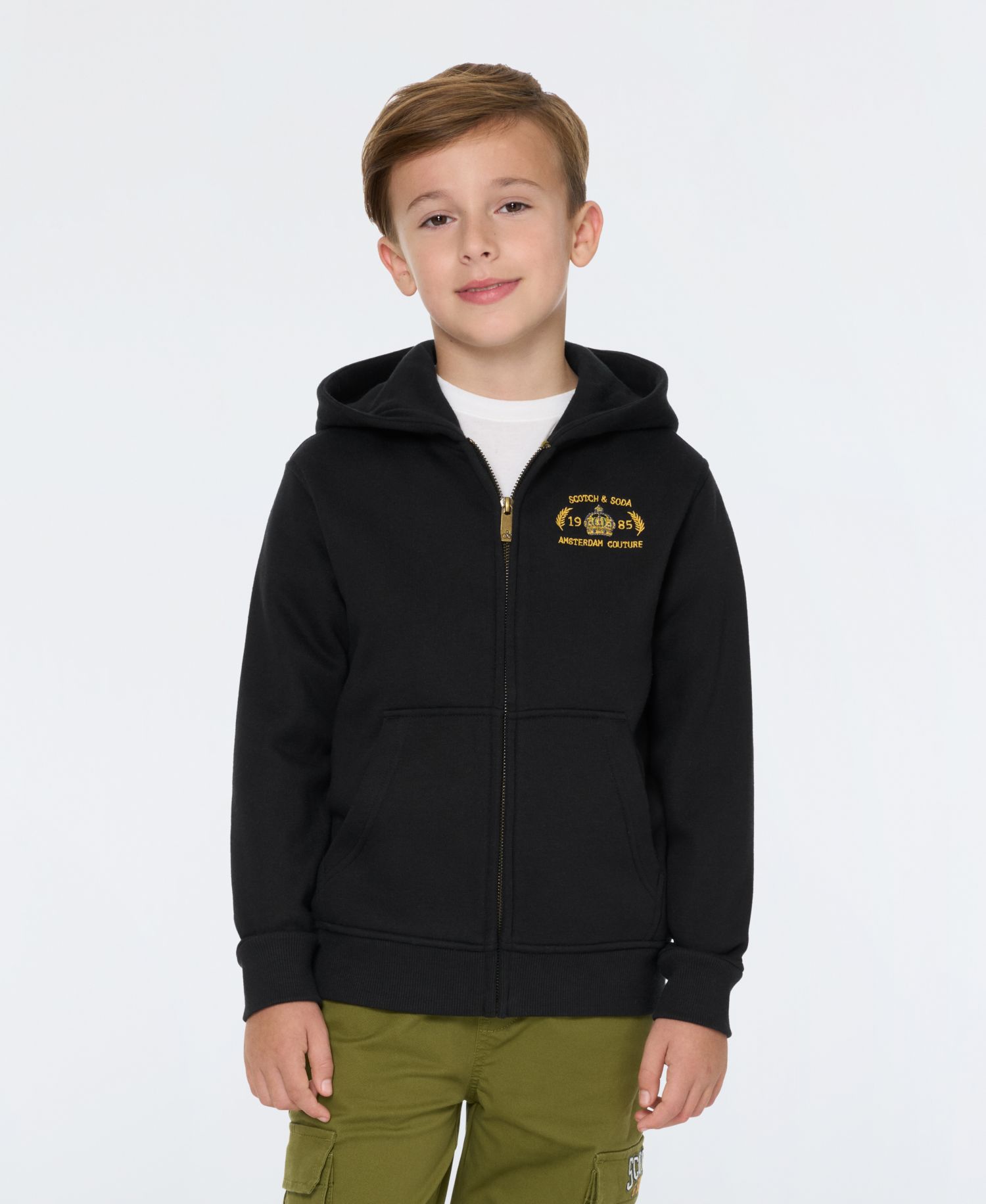 Big Boys Graphic Fleece Zip Up Hoodie