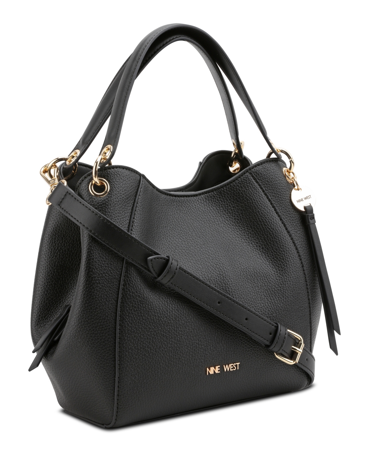 Shop Nine West Meara Top Handle Crossbody Bag In Black