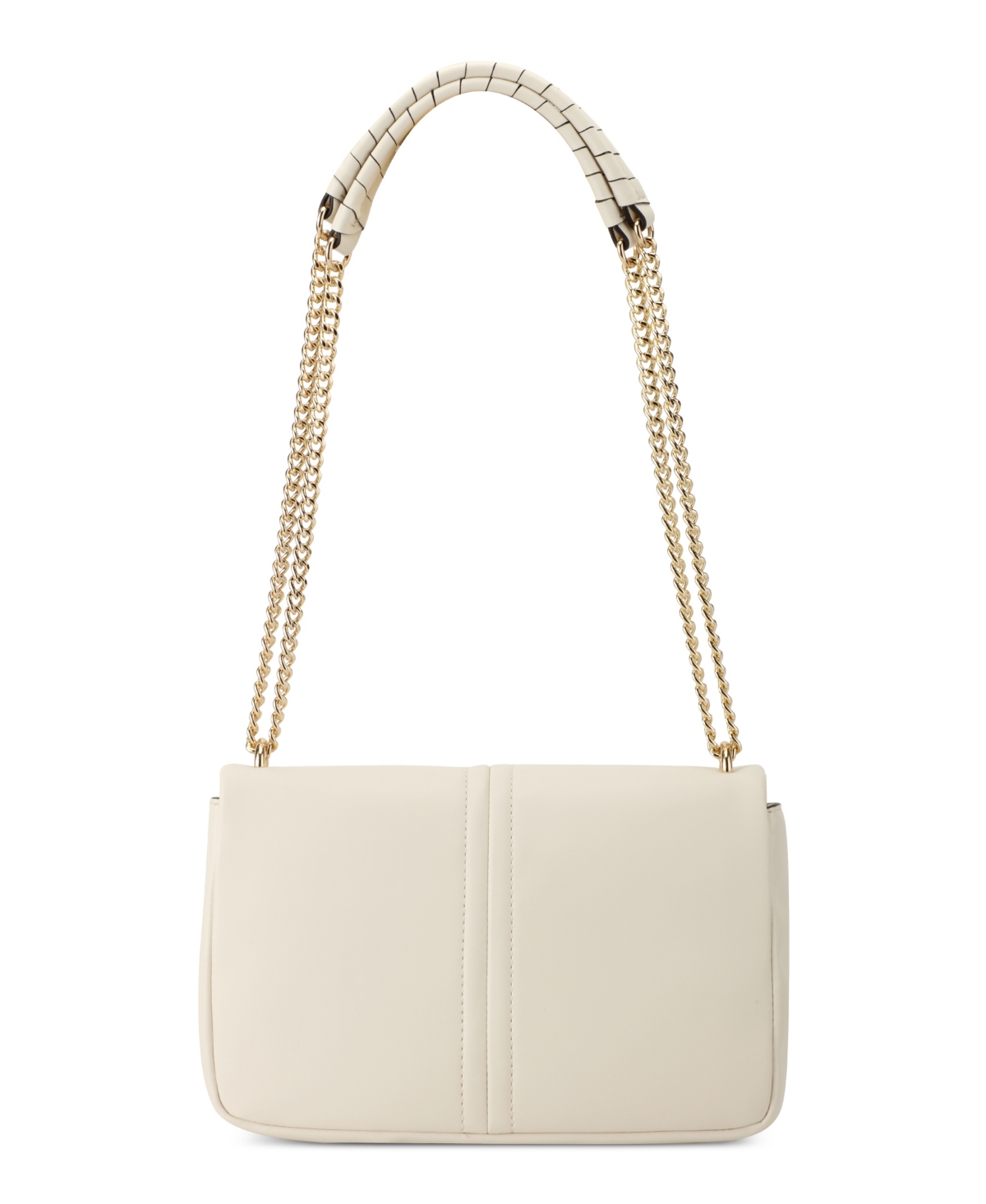 Shop Nine West Erina Convertible Chain Flap Crossbody Bag In Chic Cream