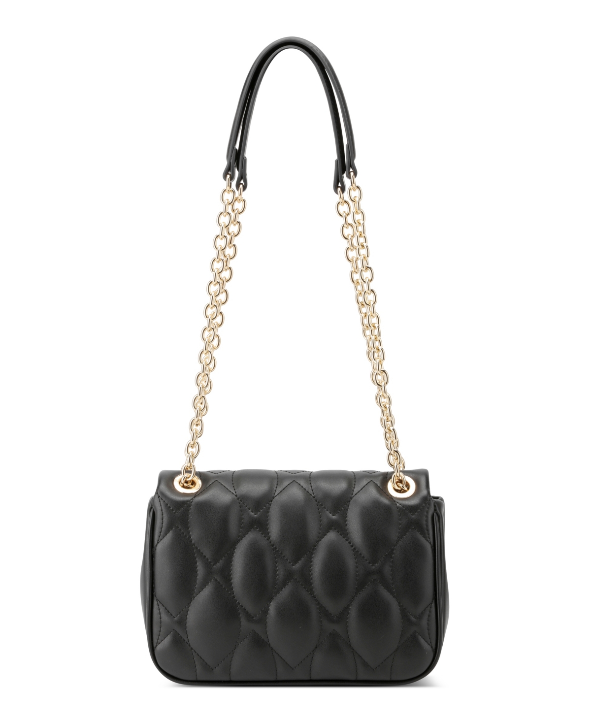 Nine West Rue Chain Convertible Flap Crossbody Bag In Black