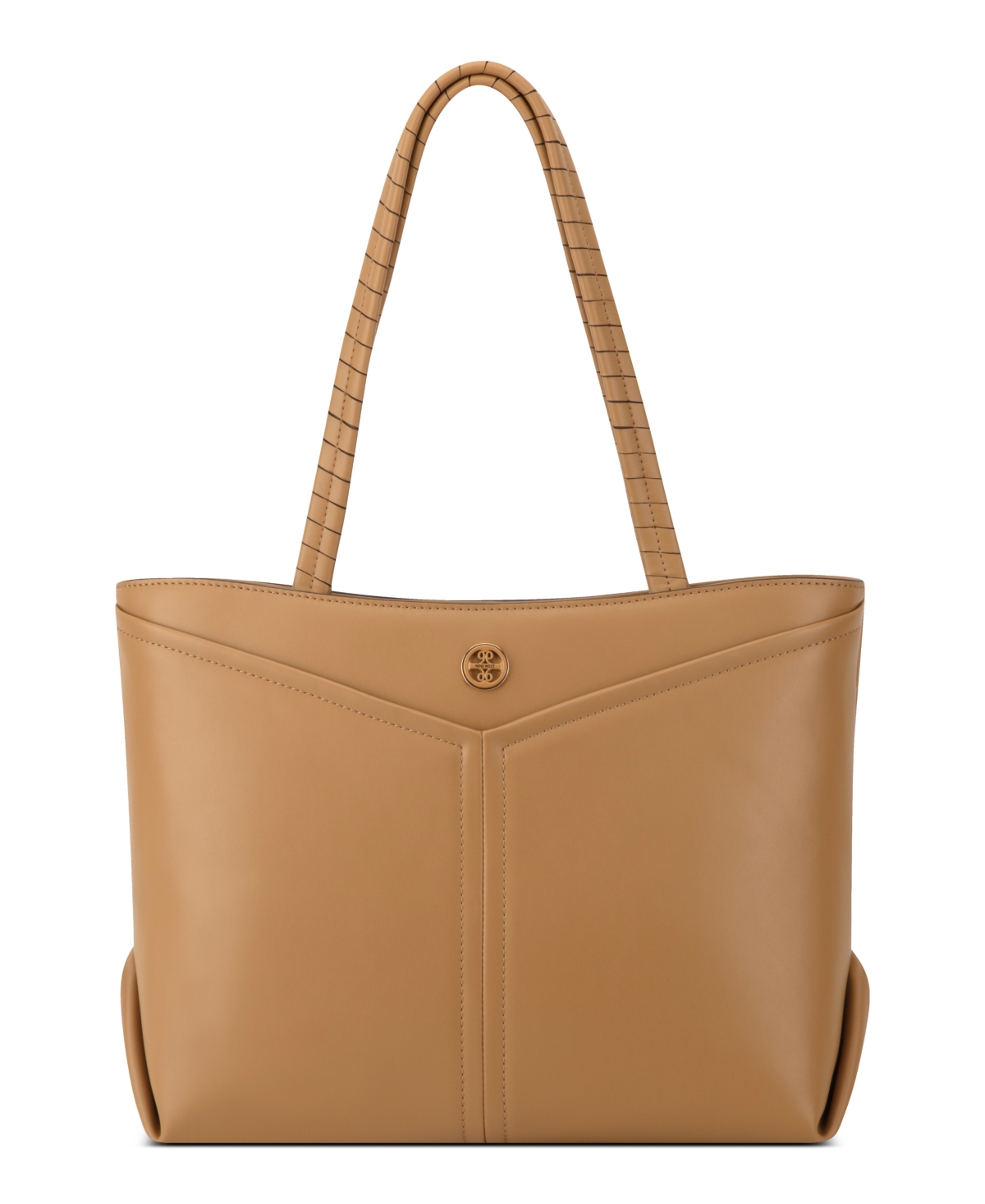 Nine West Erina Triple Compartment Tote Bag In Dark Camel
