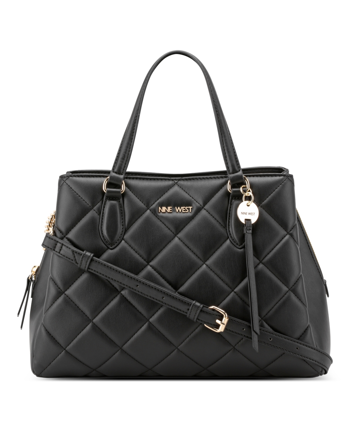 Nine West Meilani Medium Satchel Bag In Black