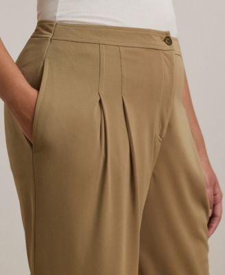 Plus Size Stretch Jersey Wide-Leg Pants